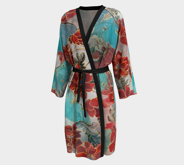 Long Kimono Robe, Luna Moth