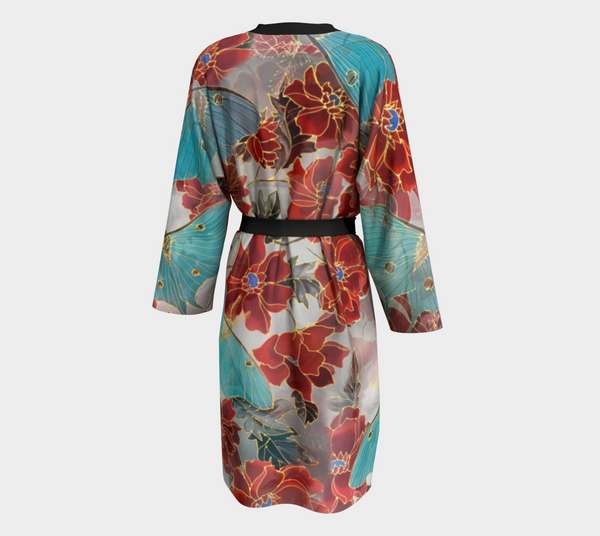 Long Kimono Robe, Luna Moth