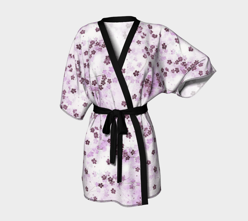 Kimono Robe, Plum Dreamy Cherry Blossm