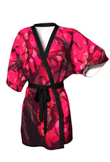 Kimono Robe, Ruby Red Peony