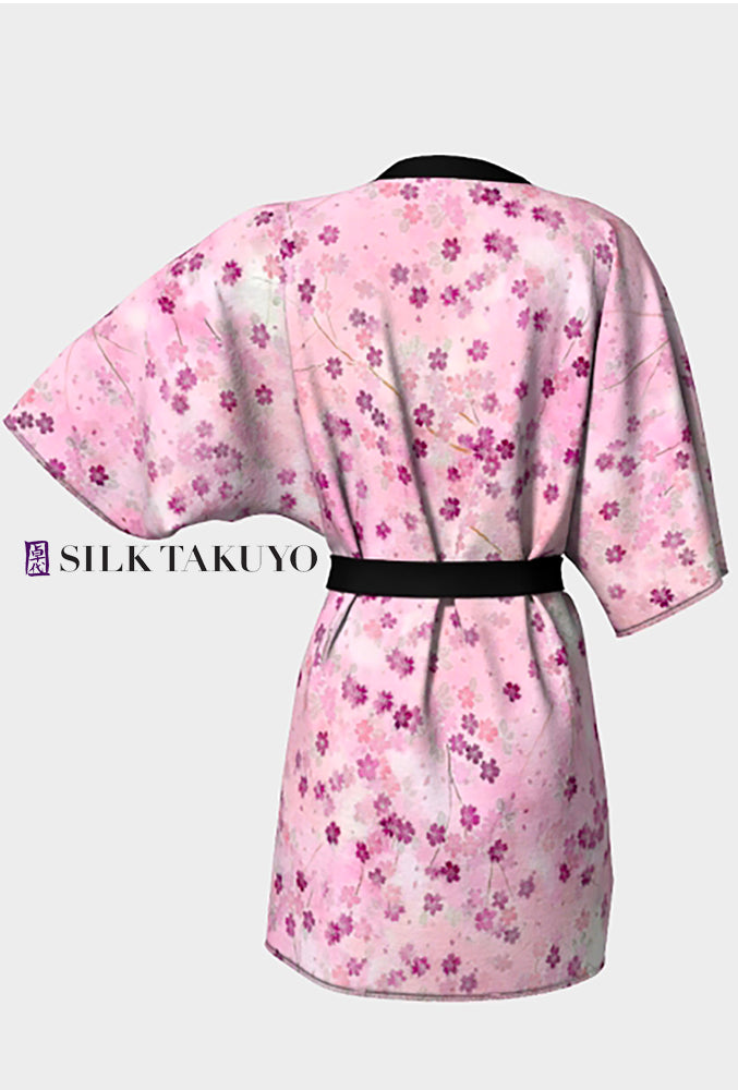Kimono Robe Pink Cherry Blossom Nouvelle