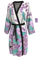 Luna Moth Kimono Robe, Purple Orchid