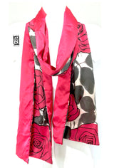 Red Rose Reversible Scarf
