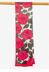 Red Rose Reversible Scarf