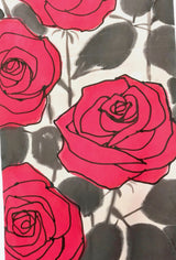 Red Rose Reversible Scarf