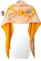 Reversible Kimono Scarf Yellow Daffodil