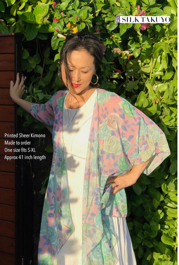 sheer kimono top