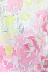 White Shawl Wrap, Pink Bridal Bouquet