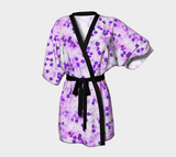 Kimono Robe Vivid Purple Cherry Blossom